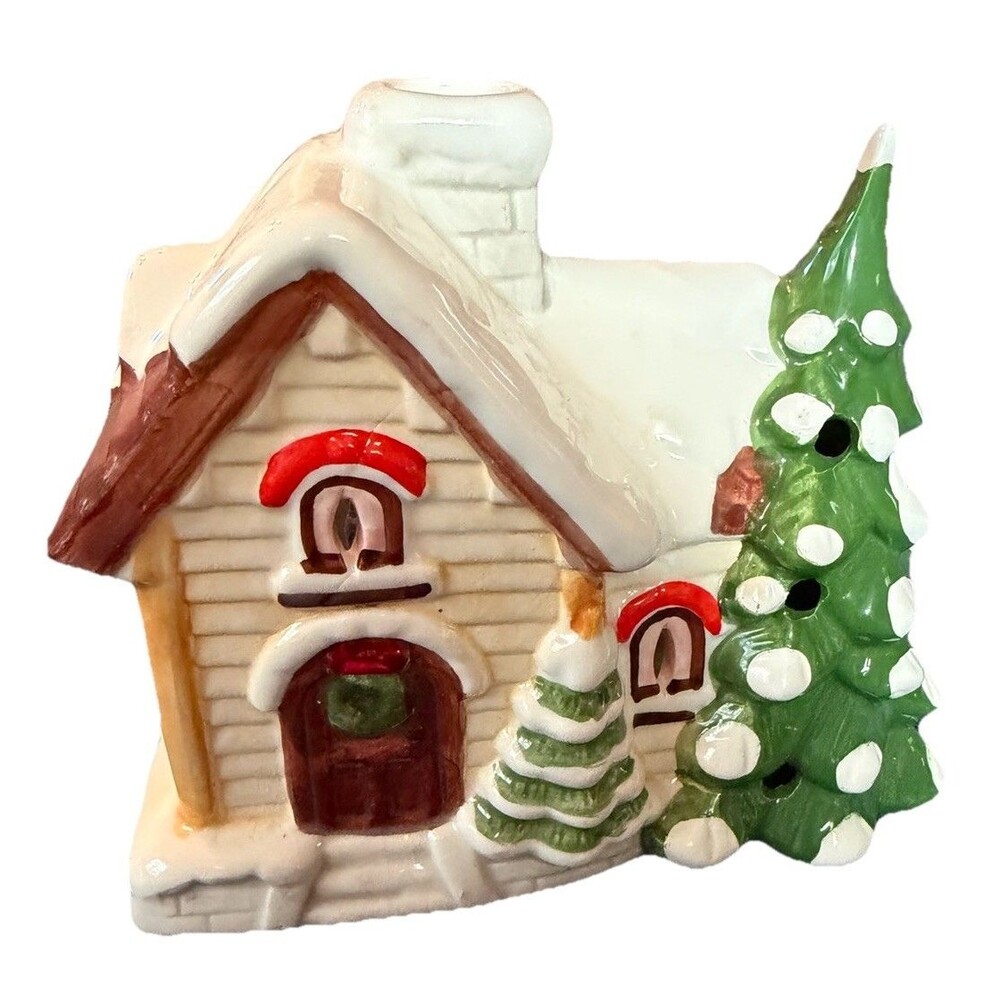 Lillian Vernon Snow house Christmas House No Light Included